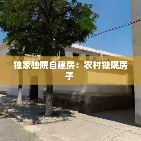 獨家獨院自建房：農(nóng)村獨院房子 