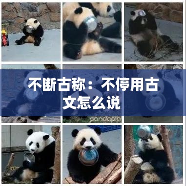 不斷古稱：不停用古文怎么說 