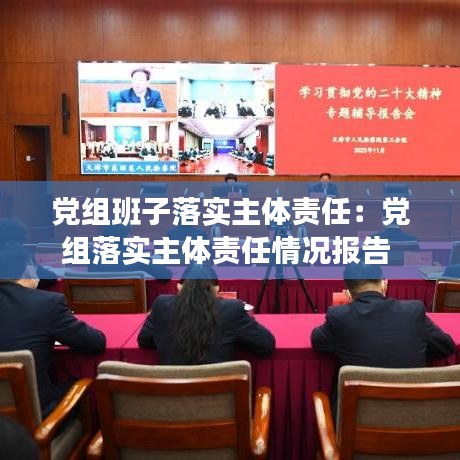 黨組班子落實(shí)主體責(zé)任：黨組落實(shí)主體責(zé)任情況報(bào)告 