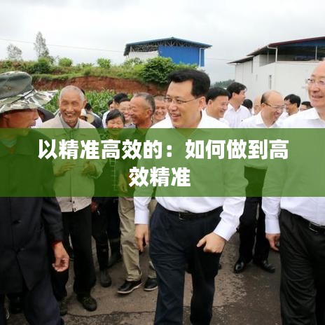 以精準(zhǔn)高效的：如何做到高效精準(zhǔn) 