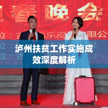 瀘州扶貧工作實施成效深度解析