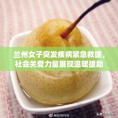 蘭州女子突發(fā)疾病緊急救援，社會關愛力量展現(xiàn)溫暖援助