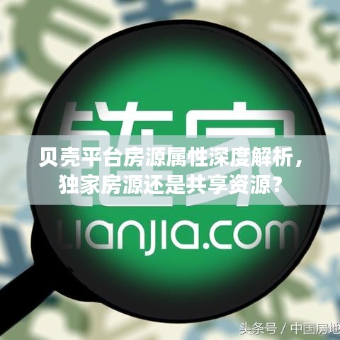 貝殼平臺房源屬性深度解析，獨家房源還是共享資源？