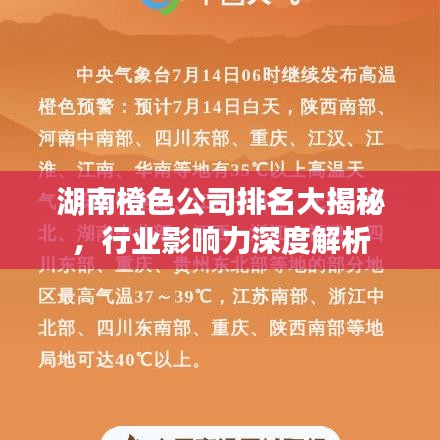 湖南橙色公司排名大揭秘，行業(yè)影響力深度解析