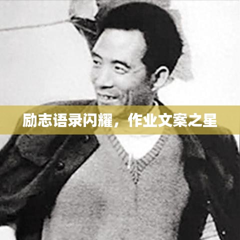 勵志語錄閃耀，作業(yè)文案之星